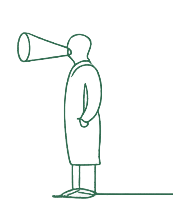Man met toeter — symbool van Kaprijke
